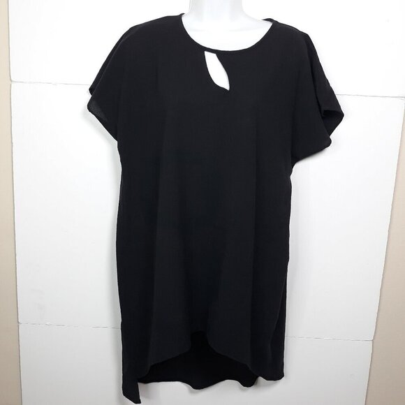 Soft Surroundings Cotton Double Keyhole Tunic Top XLP Office Swim Vacation - Picture 1 of 8